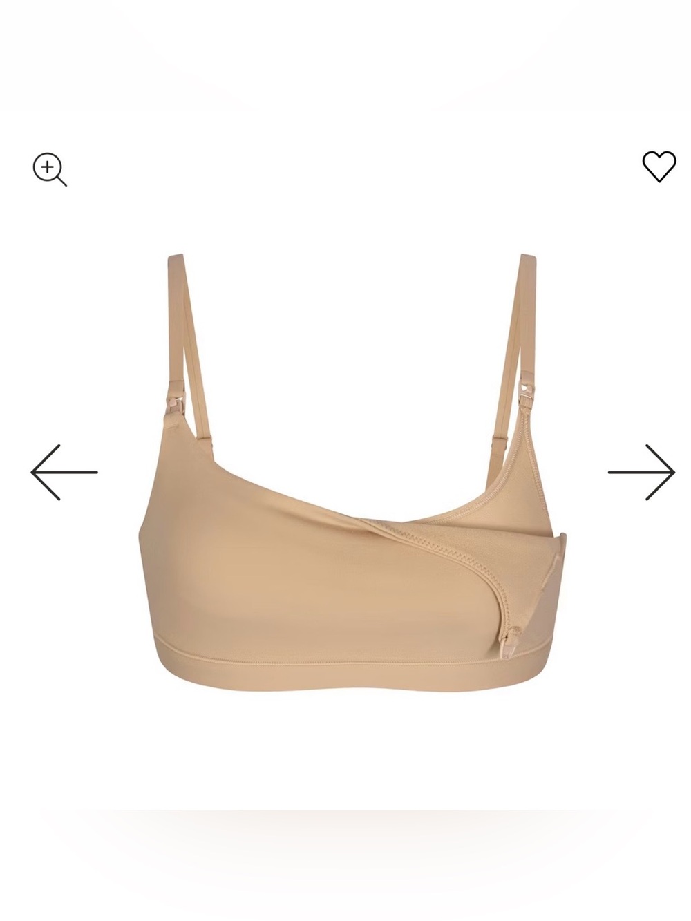 NWT Maternity Pumping Scoop Bralette Clay
